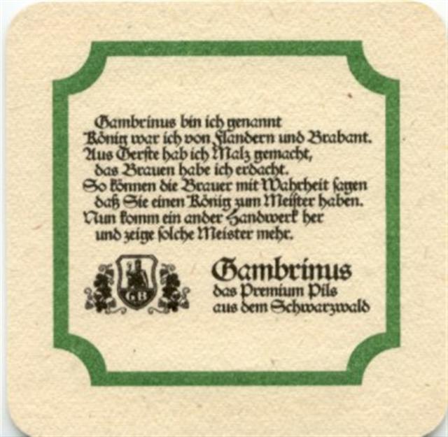 nagold cw-bw gambrinus 2b (quad185-gambrinus bin ich-schwarzgrn) 